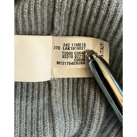 Brunello Cucinelli 100% Cashmere Blue Turtleneck Sweater sz Medium Italy Monili - Picture 11 of 13